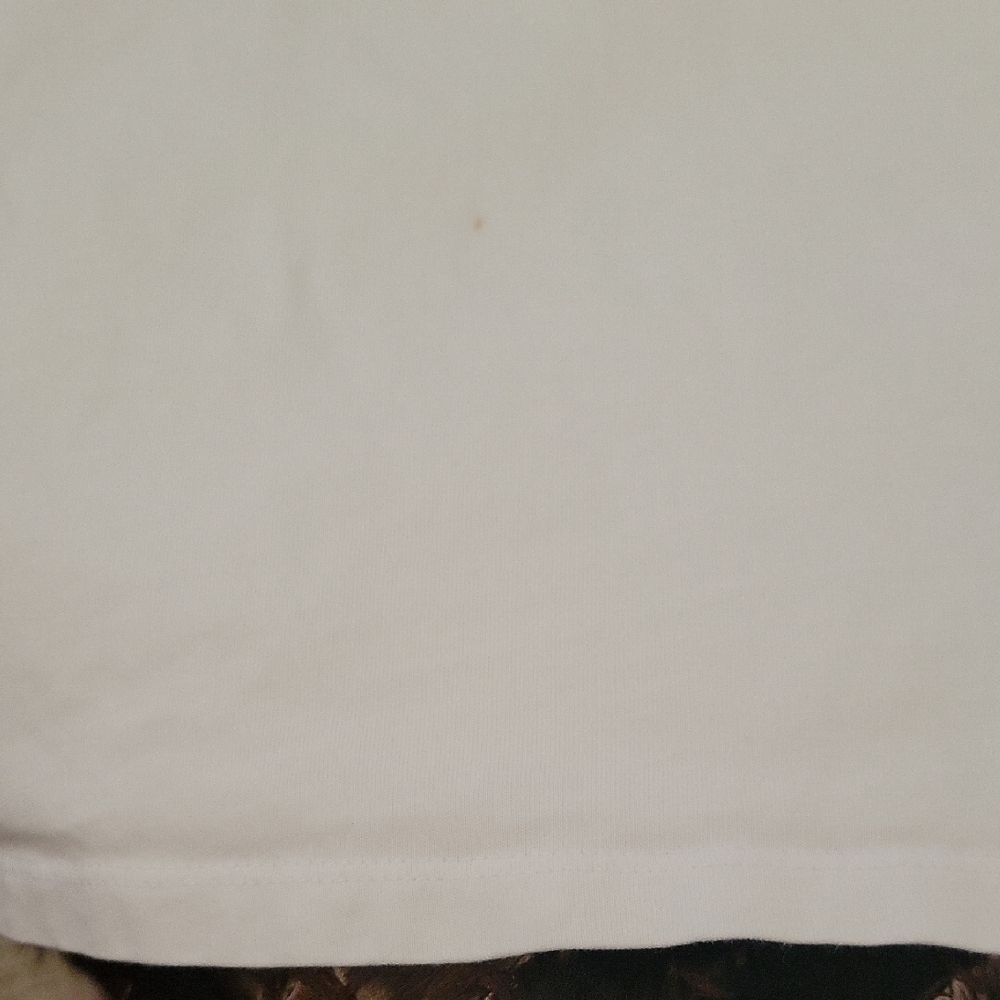 Michael Kors Womens White Tee with Black Trim and Daisy Sparkle Logo - Picture 9 of 9